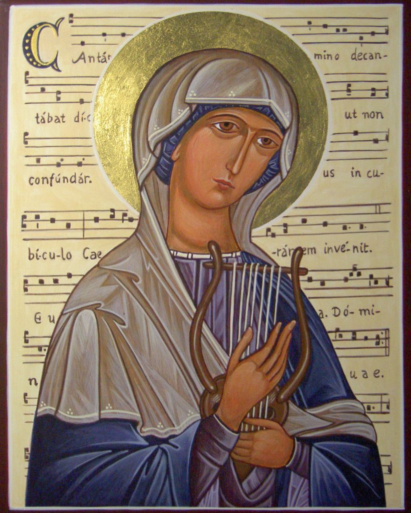 Heilige Cecilia van Rome – Liesbeth’s Iconen